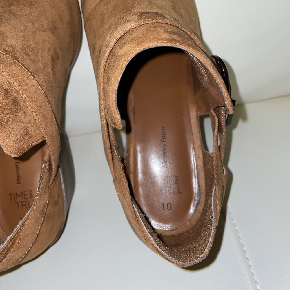 Time And Tru Memory Foam Bootie With Buckle (10) - image 8